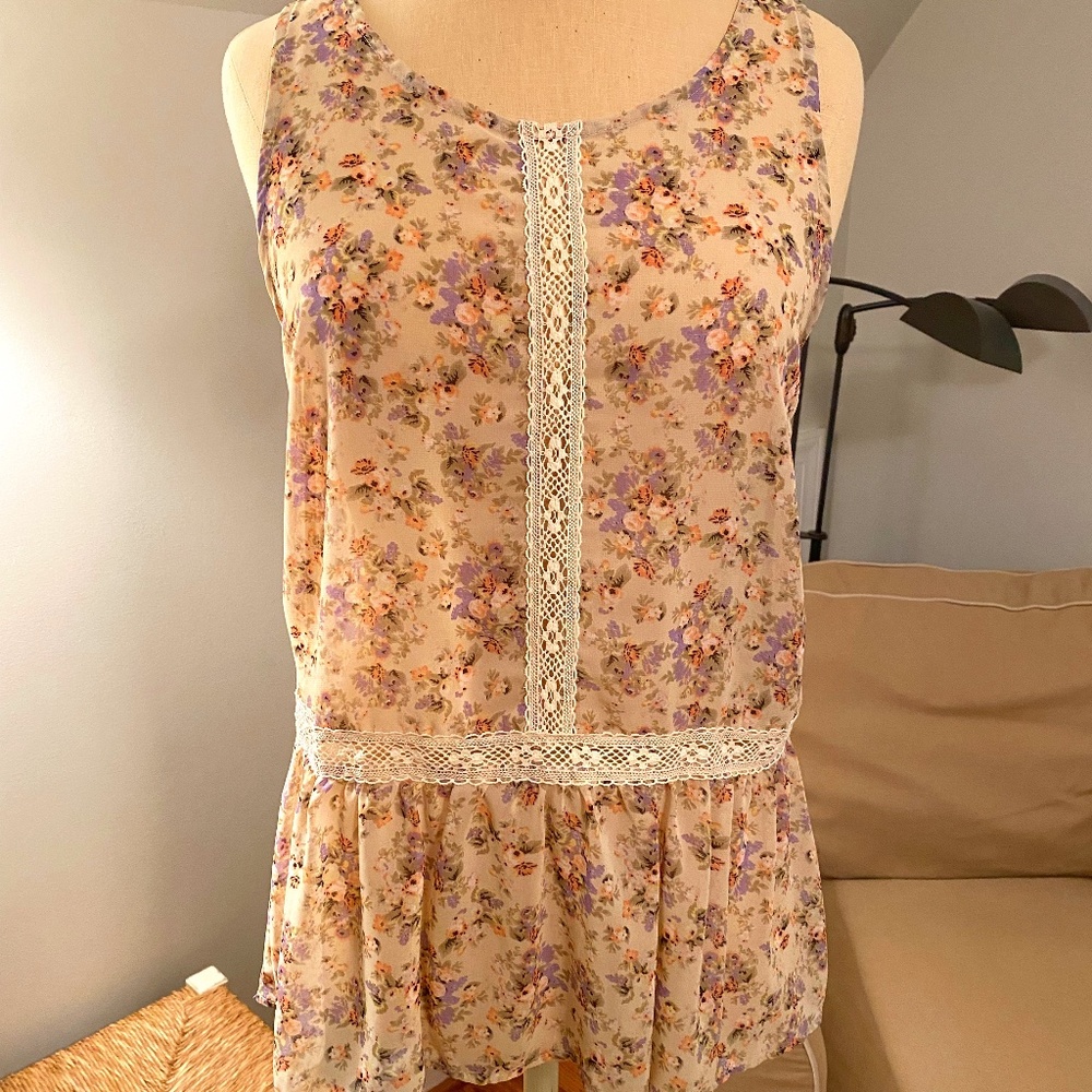 Floral Tank/Blouse (XS)
